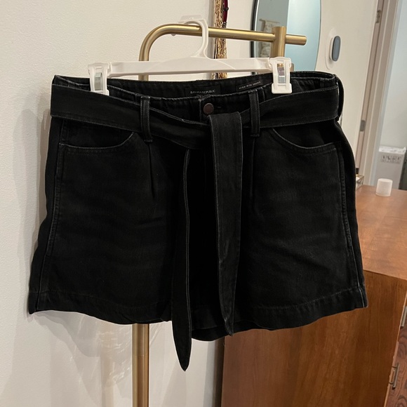 Banana Republic high waisted denim shirt black size 32 - Picture 1 of 4